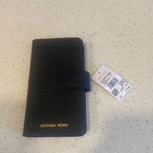 Micheal Kors I-Phone leather wallet case NWT